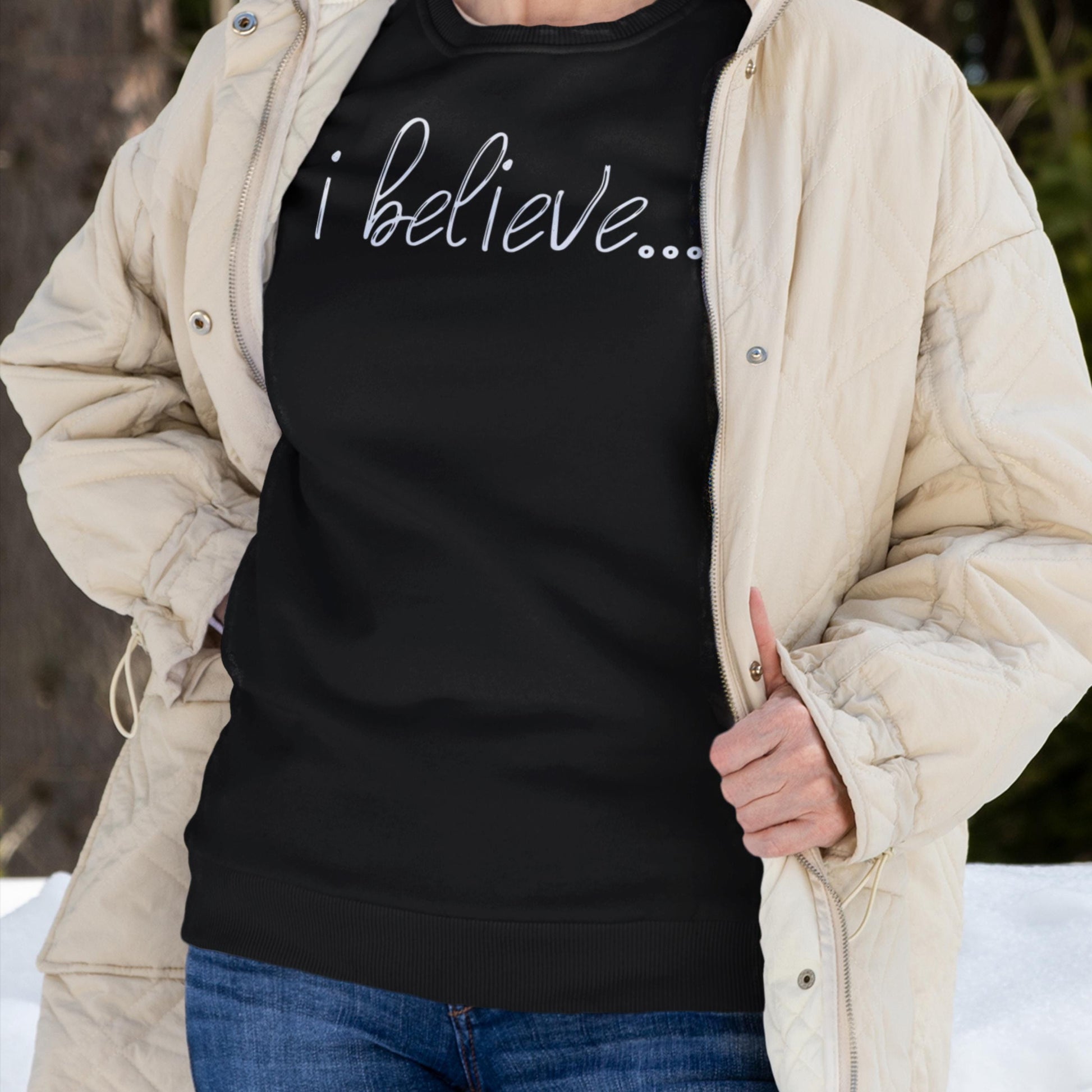 I Believe Christian Crewneck Sweatshirt from Lewey’s Merch