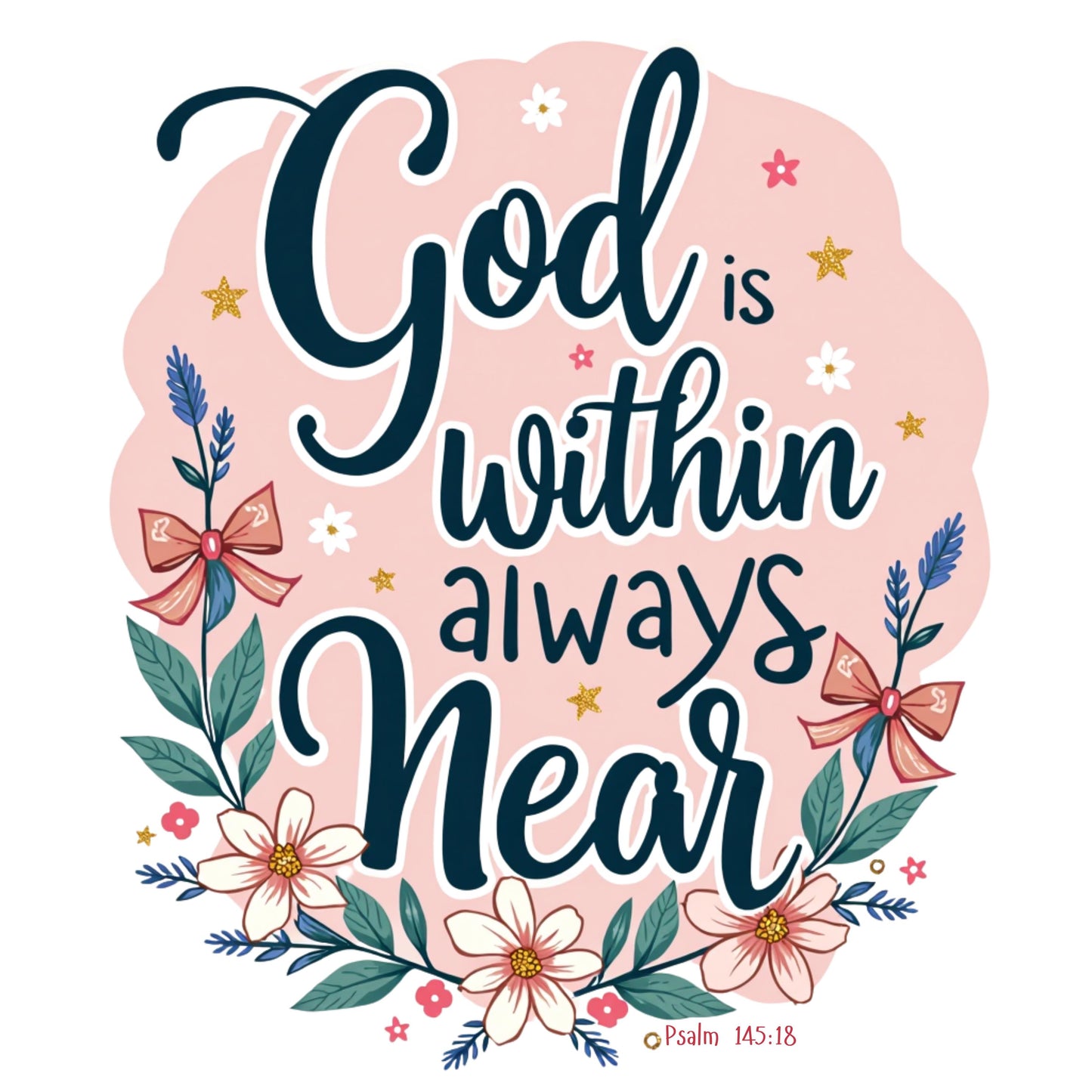 God Is Within Always Near Christian T-Shirt from Lewey’s Merch