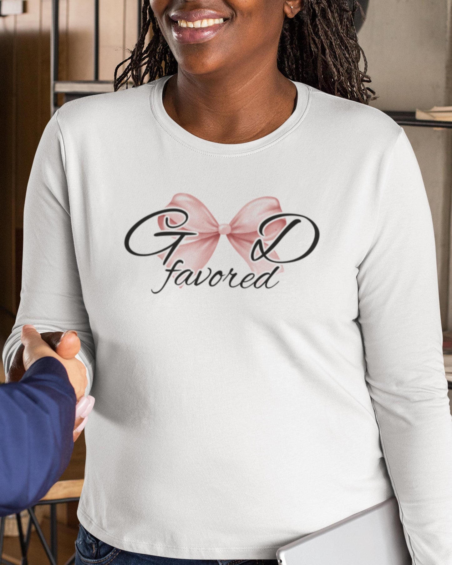 God Favored Christian long sleeve shirt from Lewey’s Merch