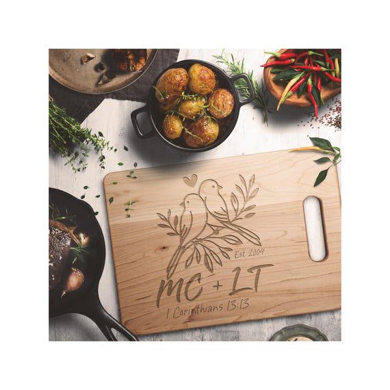 Love Birds Custom Kitchen Cutting Board from Lewey's Merch