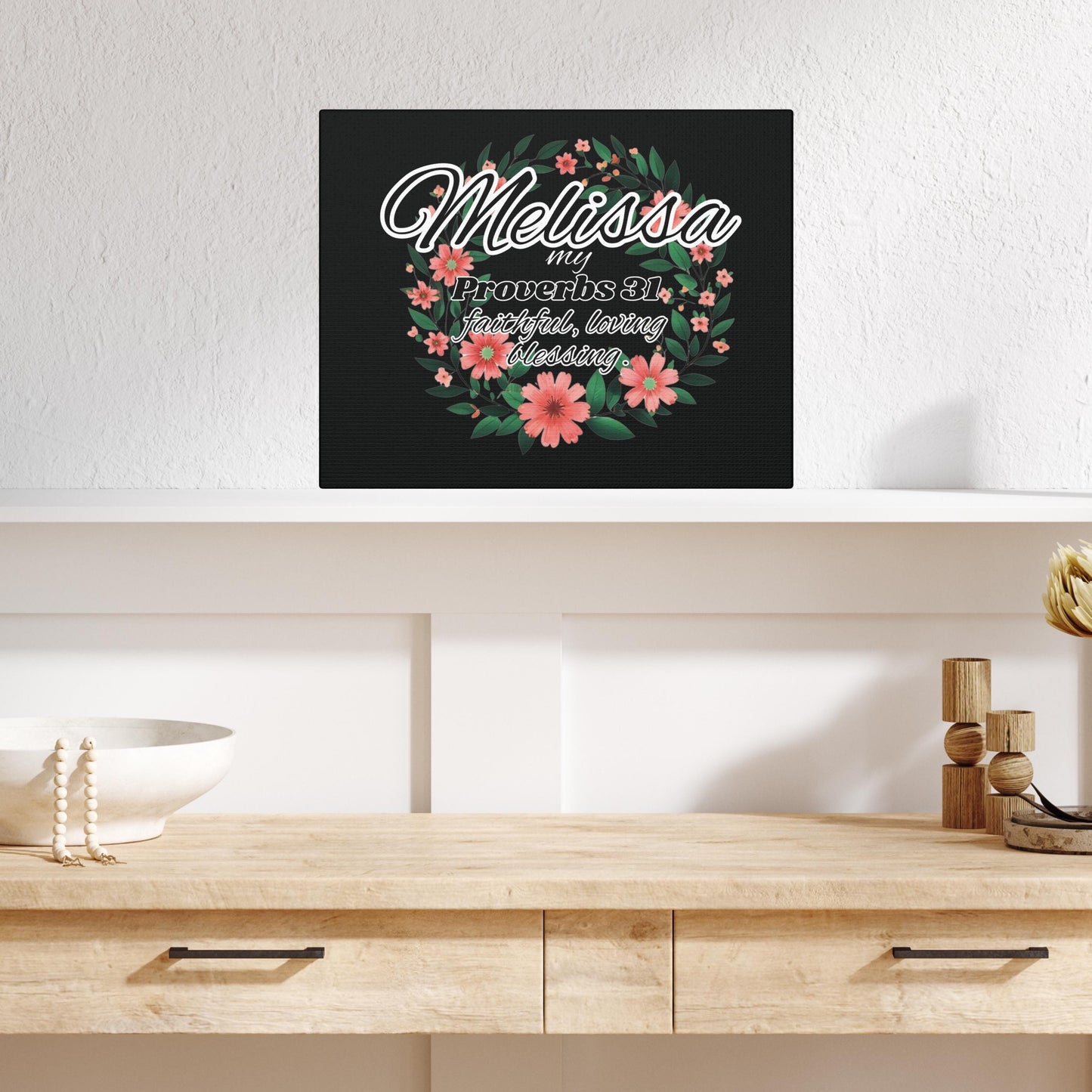Proverbs 31 Personalized Canvas Wall Art from Lewey's Merch