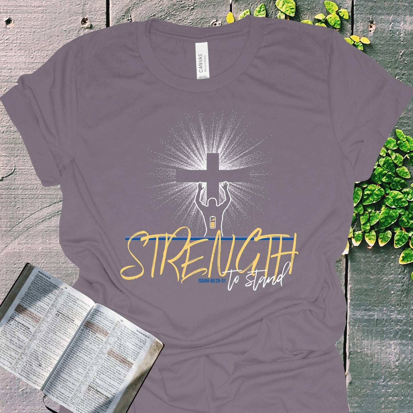 Renew Your Strength Isaiah 40 Christian Tee from Lewey’s Merch