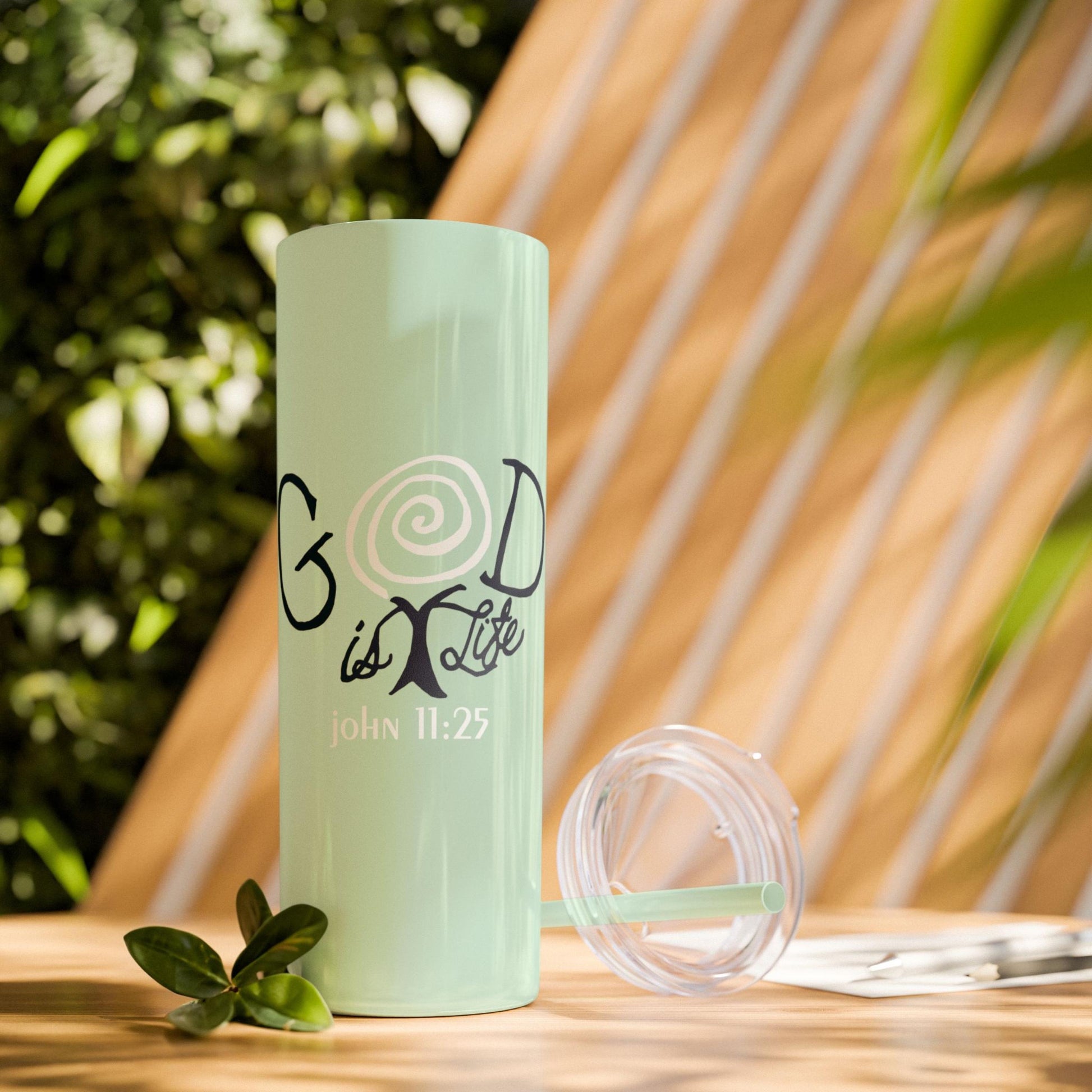 Inspirational Christian 20oz Skinny Tumbler from Lewey's Merch