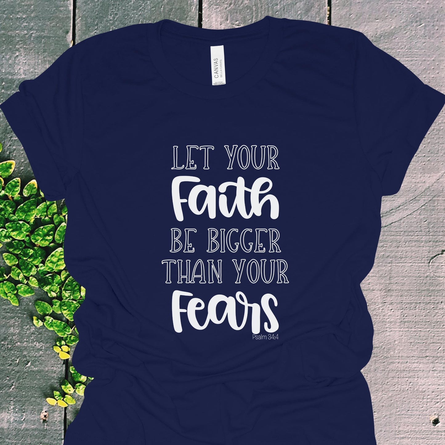 Faith Over Fears Christian Graphic Tee from Lewey’s Merch