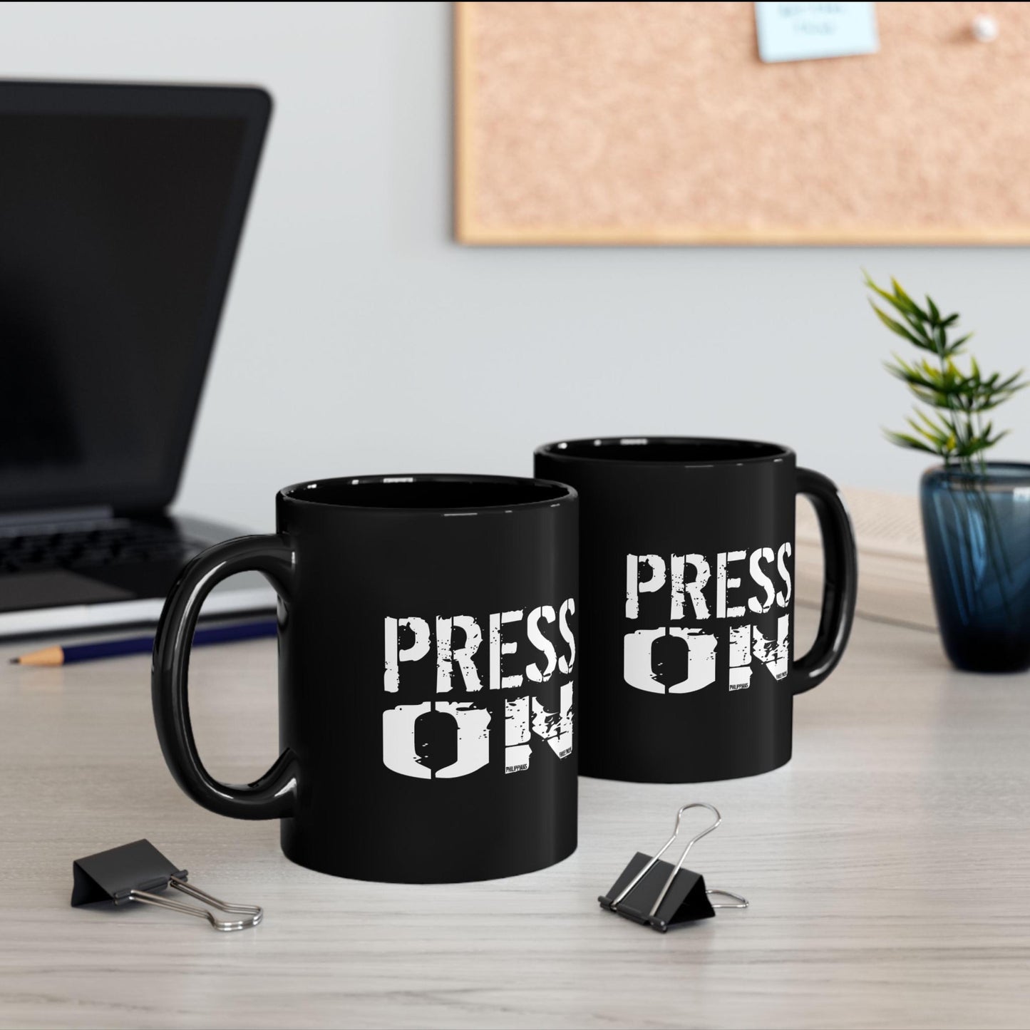 Press On Philippians 3:14 Christian Mug from Lewey's Merch