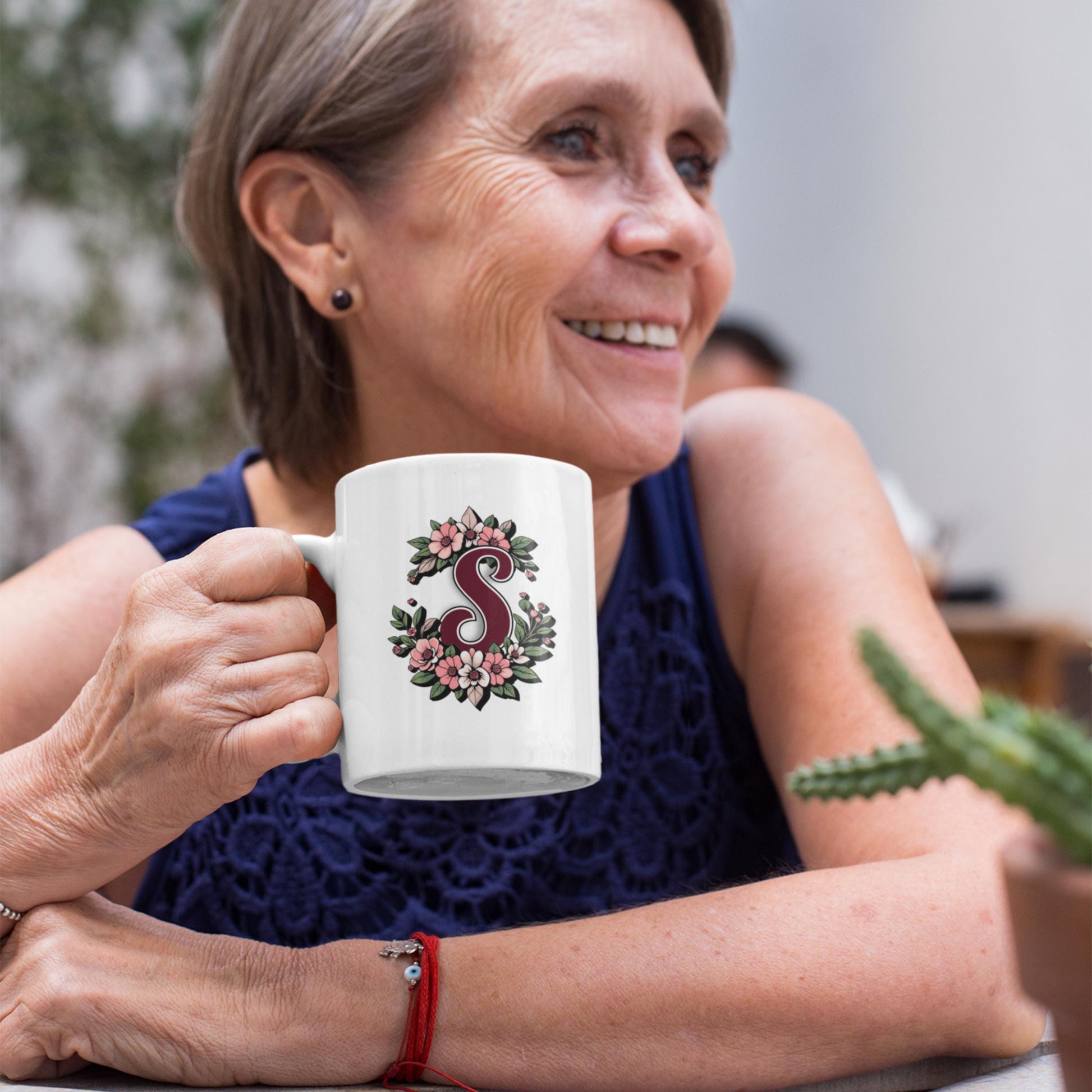 Personalized Monogram Ceramic Mug for Her from Lewey's Merch