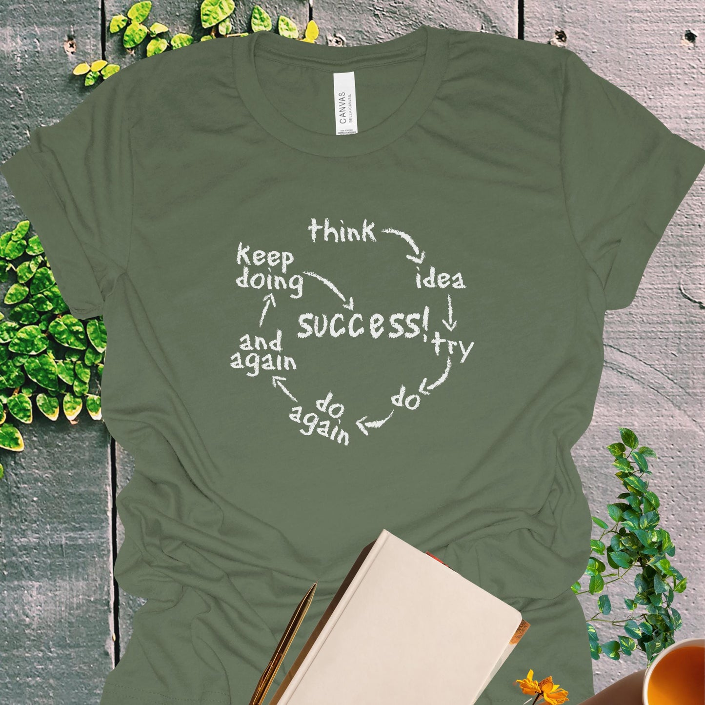 Inspirational Success Motivational T-Shirt from Lewey's Merch