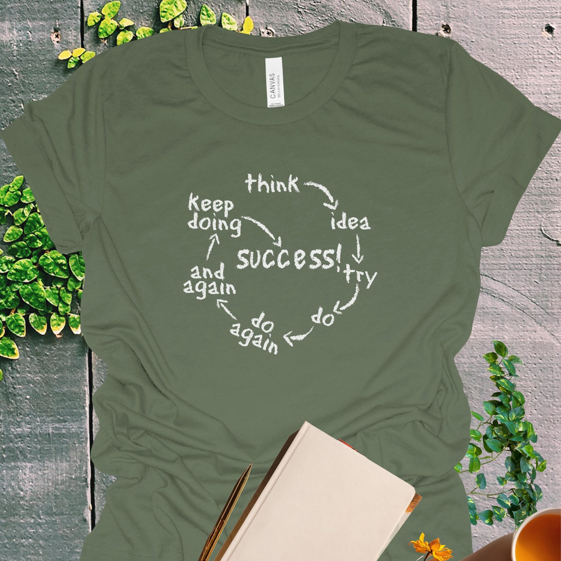 Inspirational Success Motivational T-Shirt from Lewey's Merch