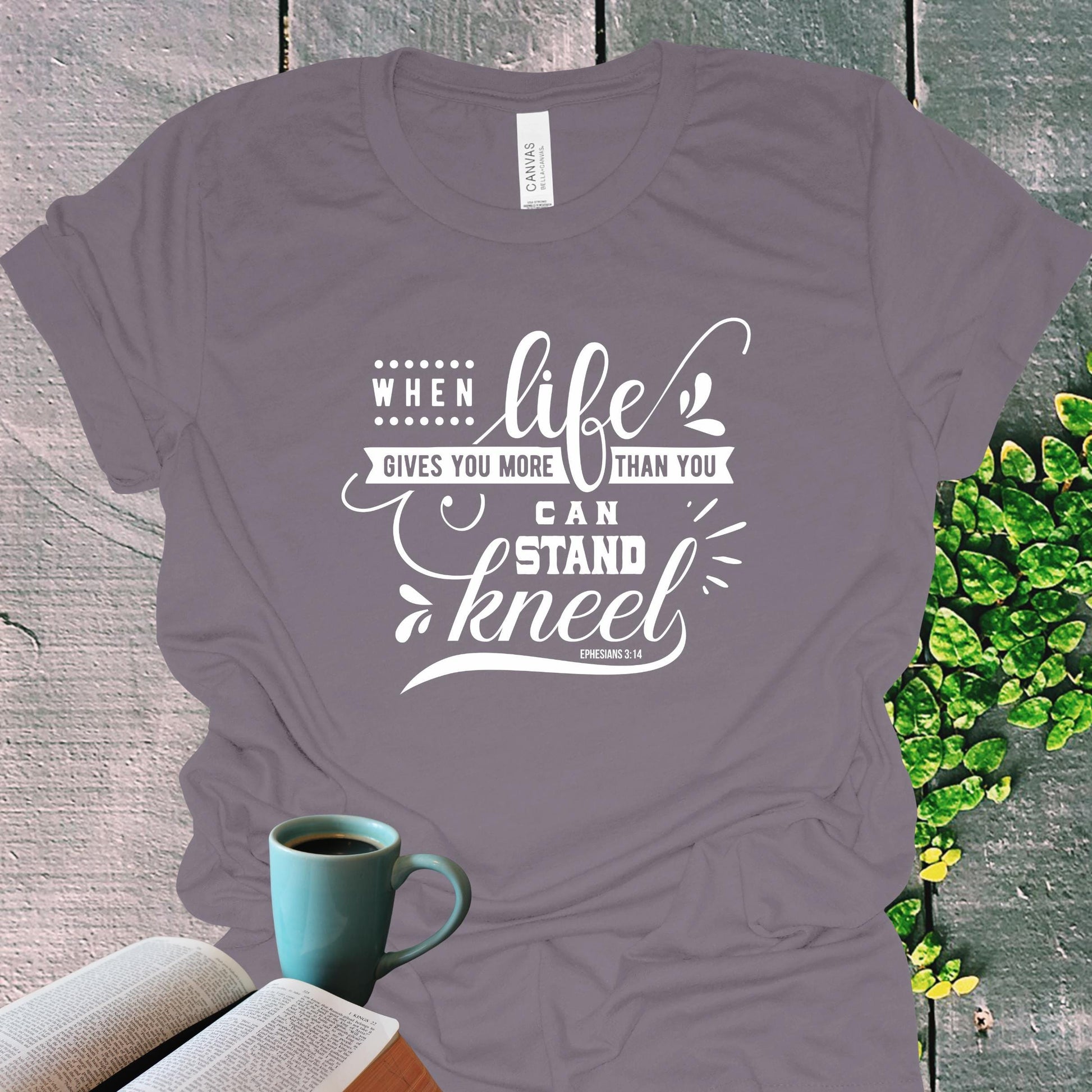 Ephesians 3:14 Prayer Christian T-Shirt from Lewey’s Merch