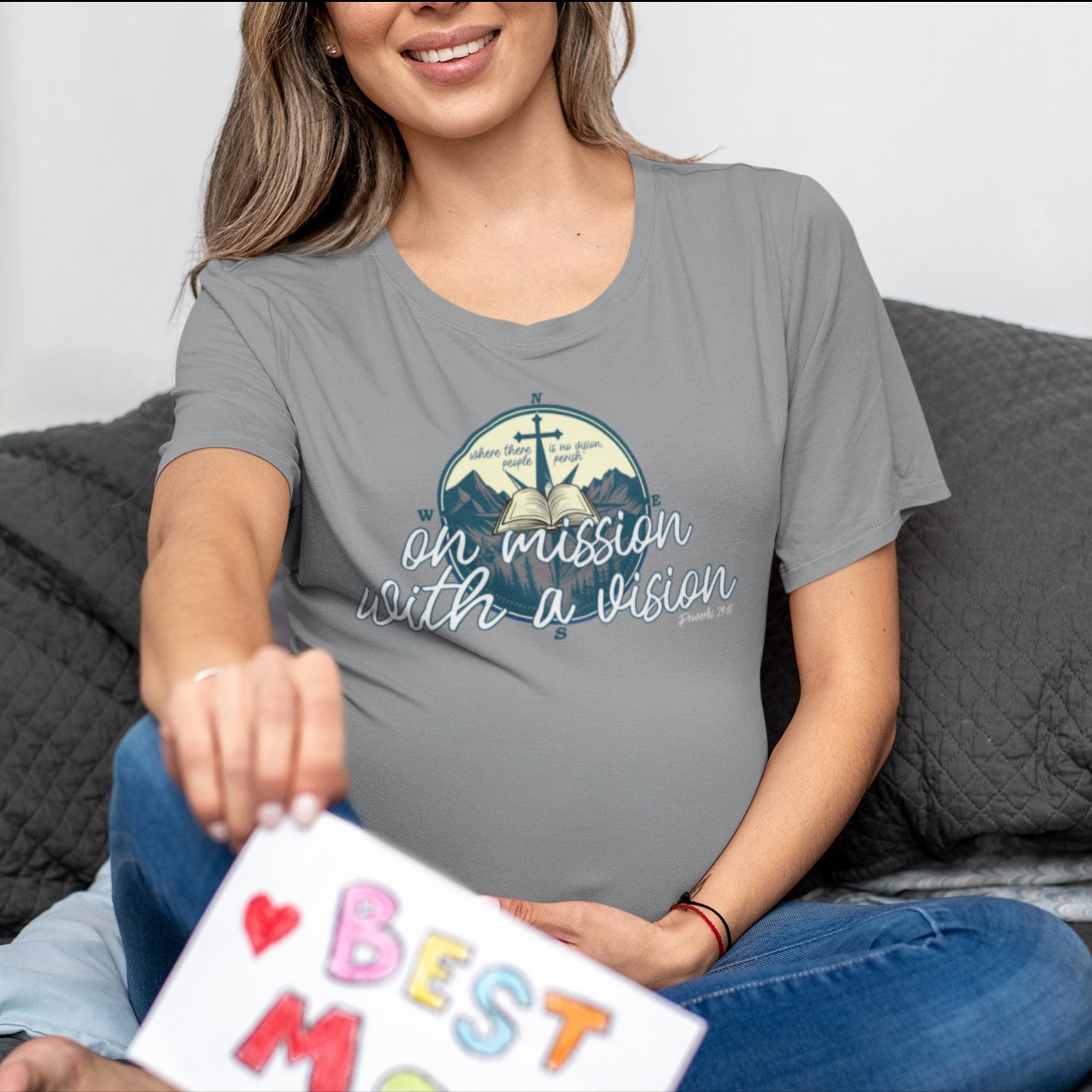 On Mission With a Vision Christian T-shirt from Lewey’s Merch