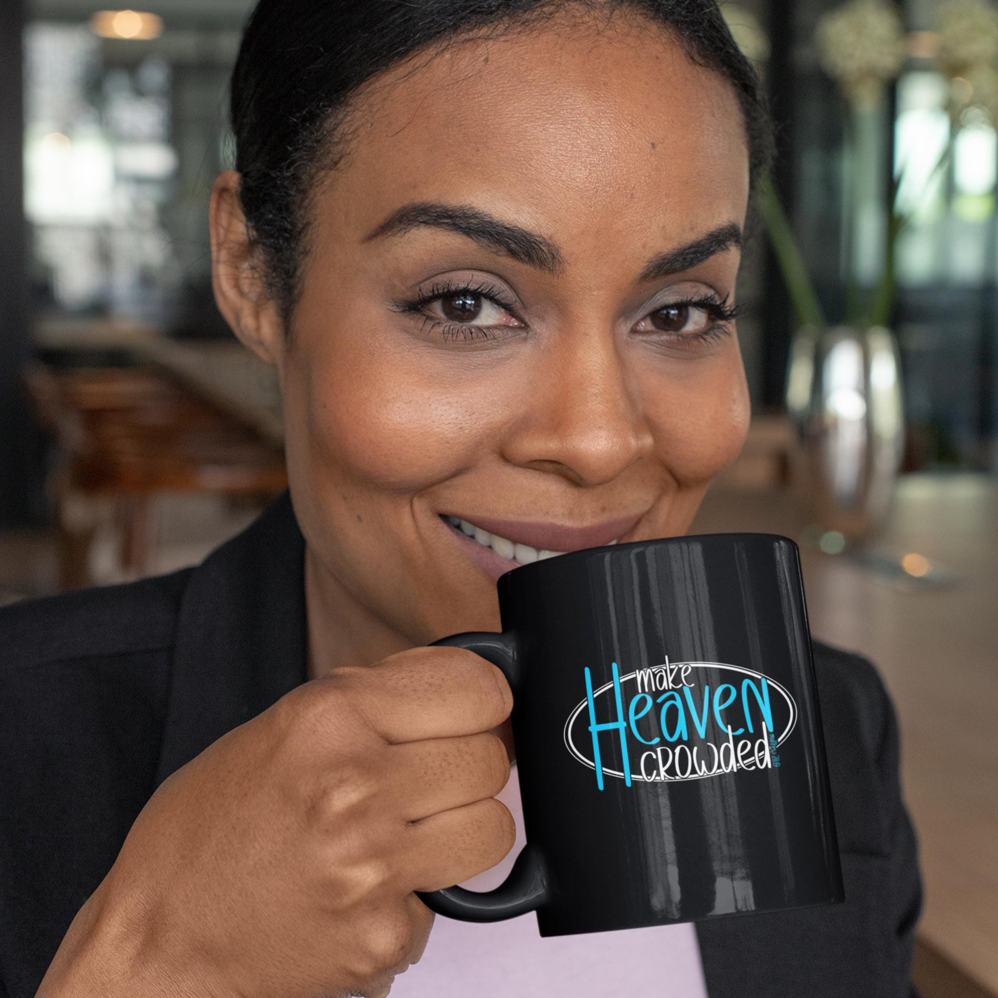 Make Heaven Crowded Christian Coffee Mug from Lewey's Merch