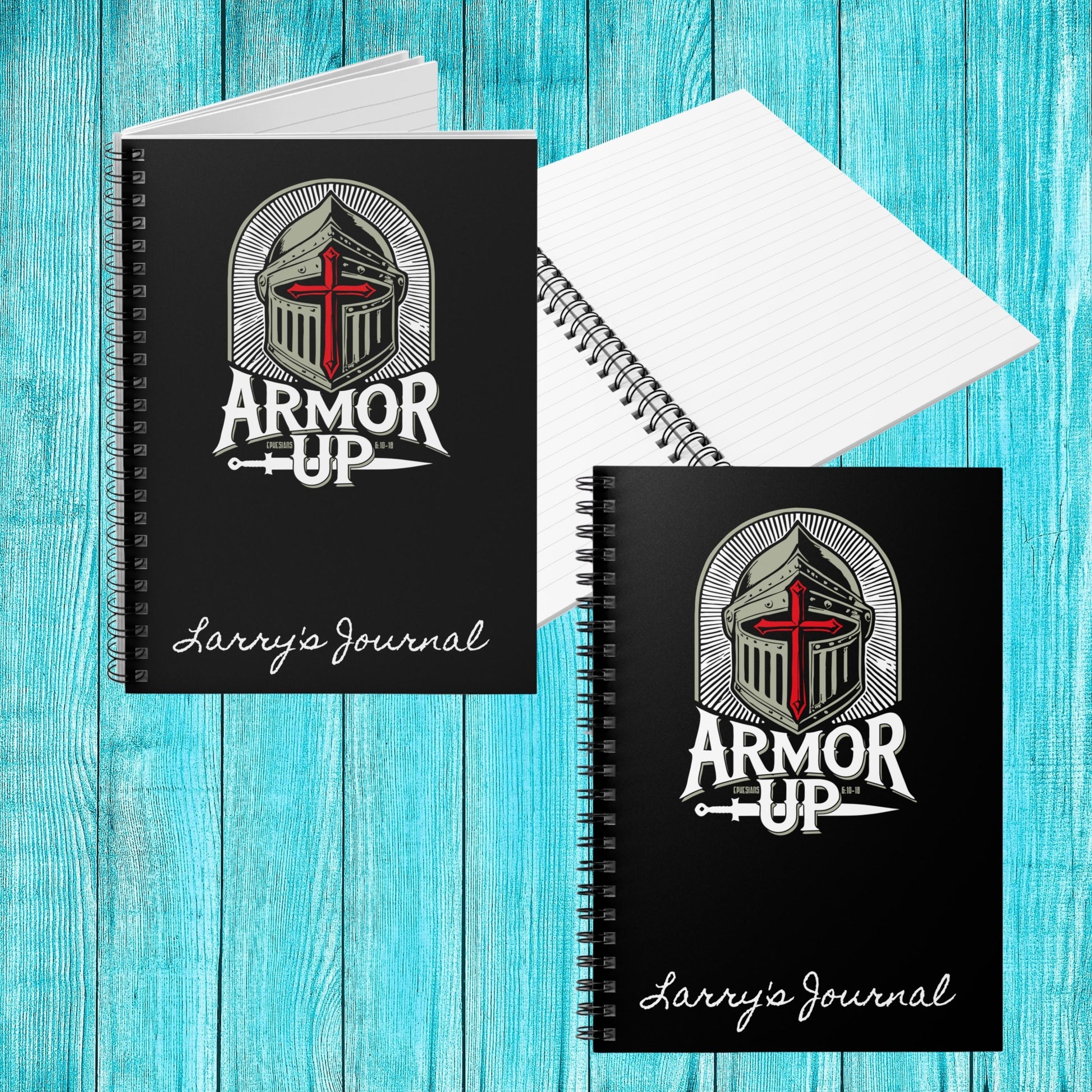 Armor Up Personalized Christian Journal from Lewey's Merch