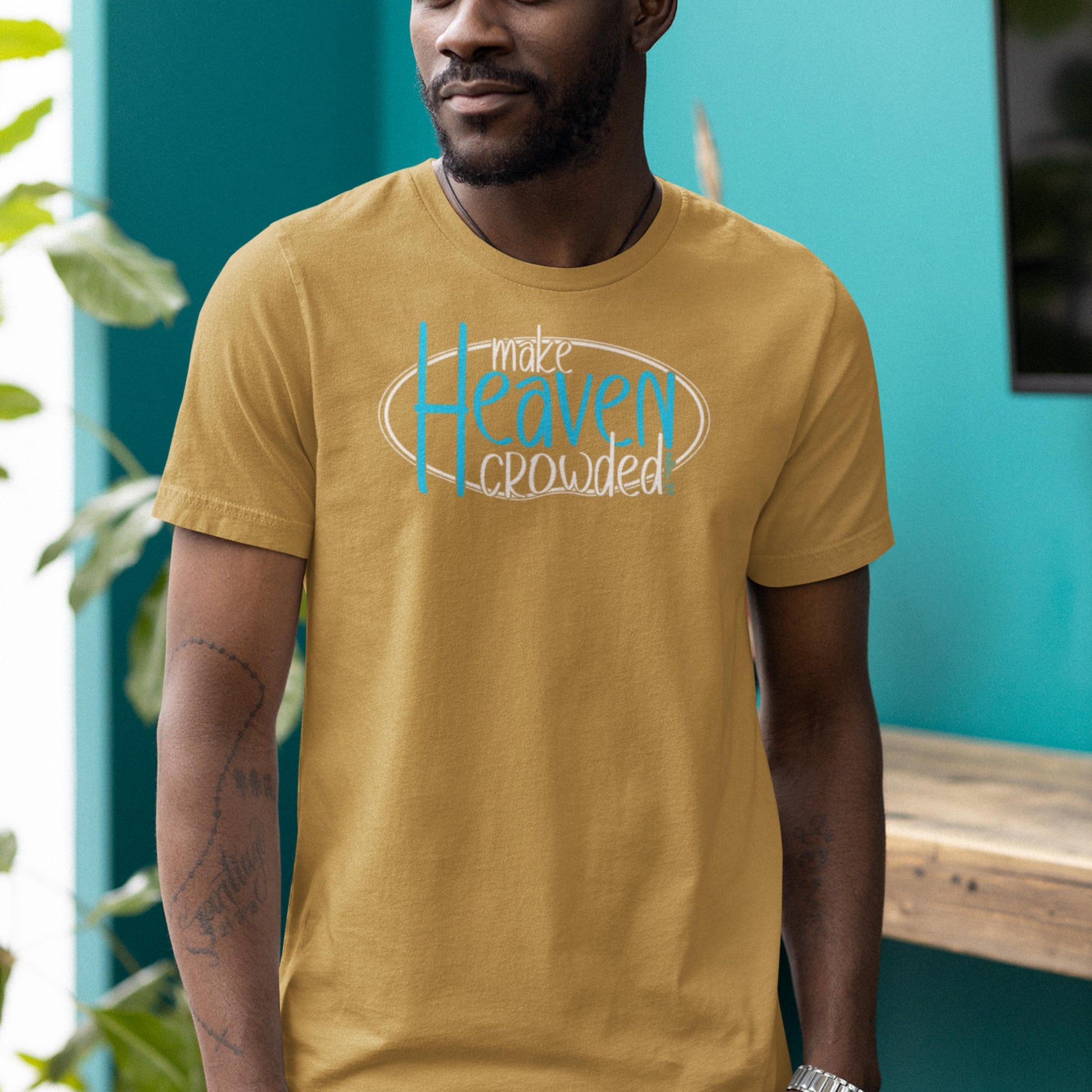 Make Heaven Crowded Bella Canvas Christian T-shirt from Lewey’s Merch