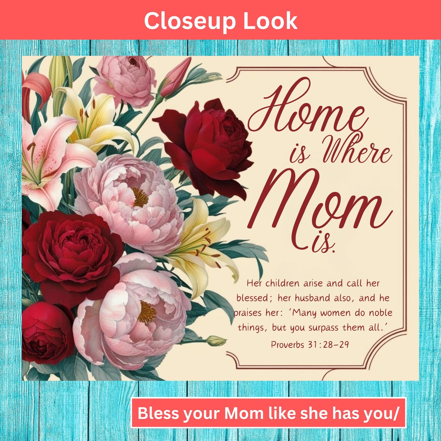 Home Is Where Mom Is Christian Candle from Lewey's Merch
