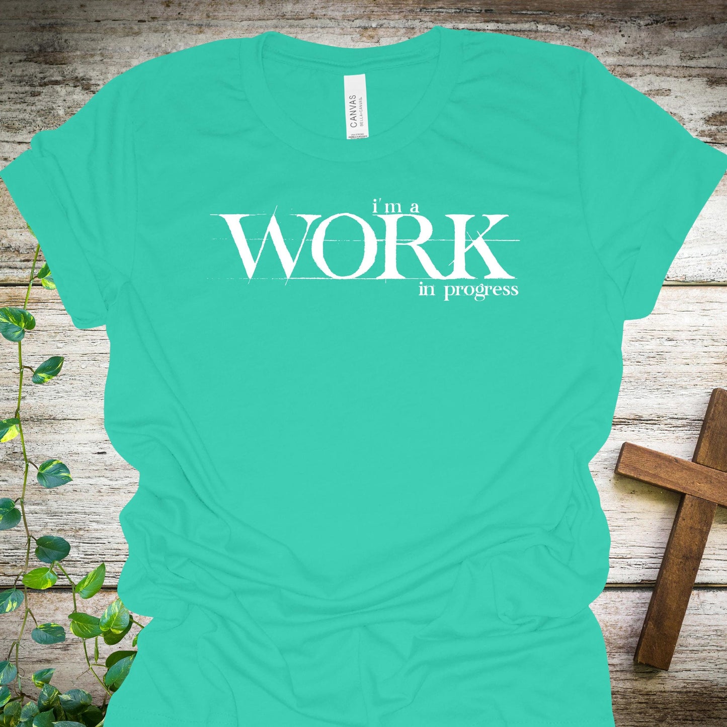 Work in Progress Christian T-Shirt from Lewey’s Merch