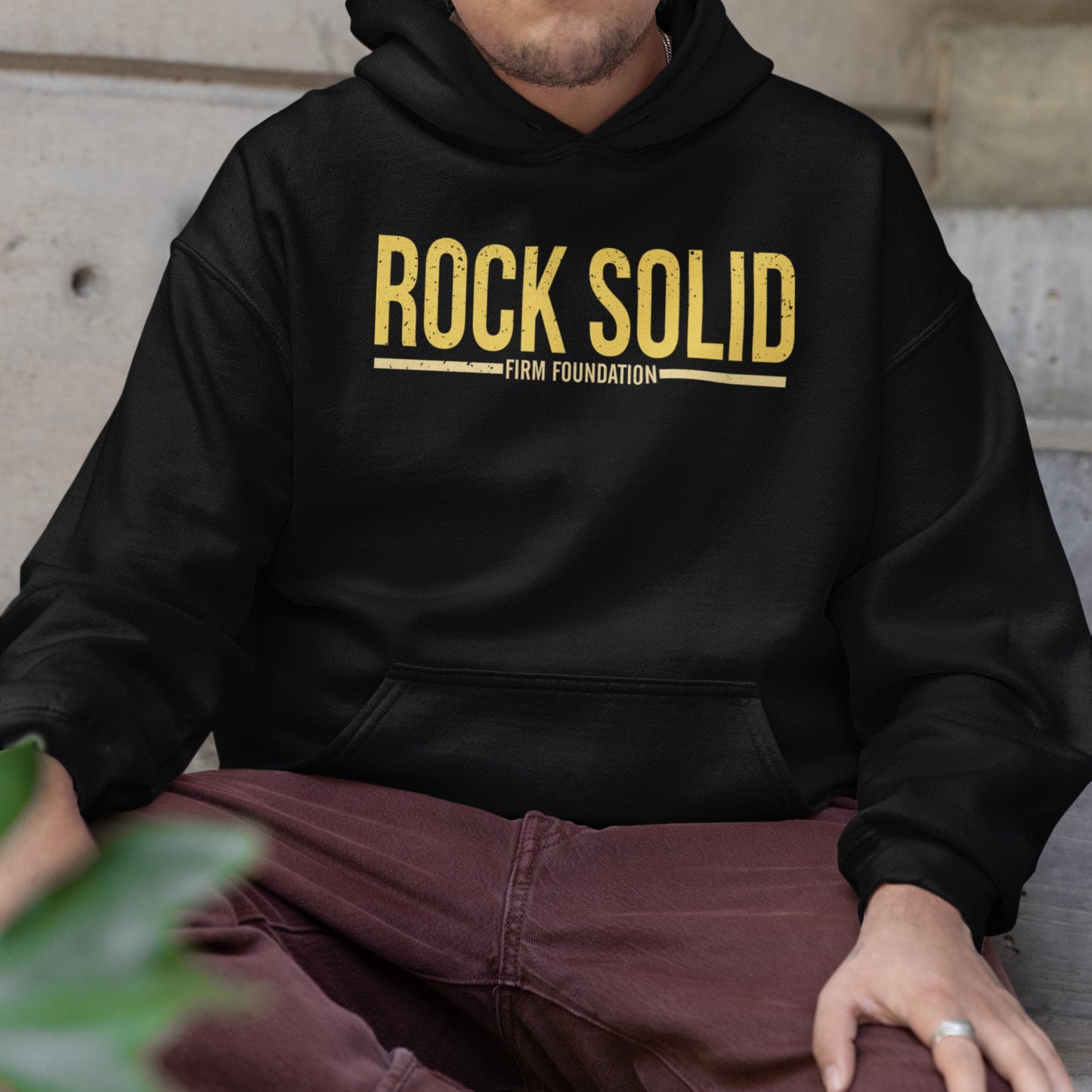 Rock Solid Christian Hoodie from Lewey’s Merch