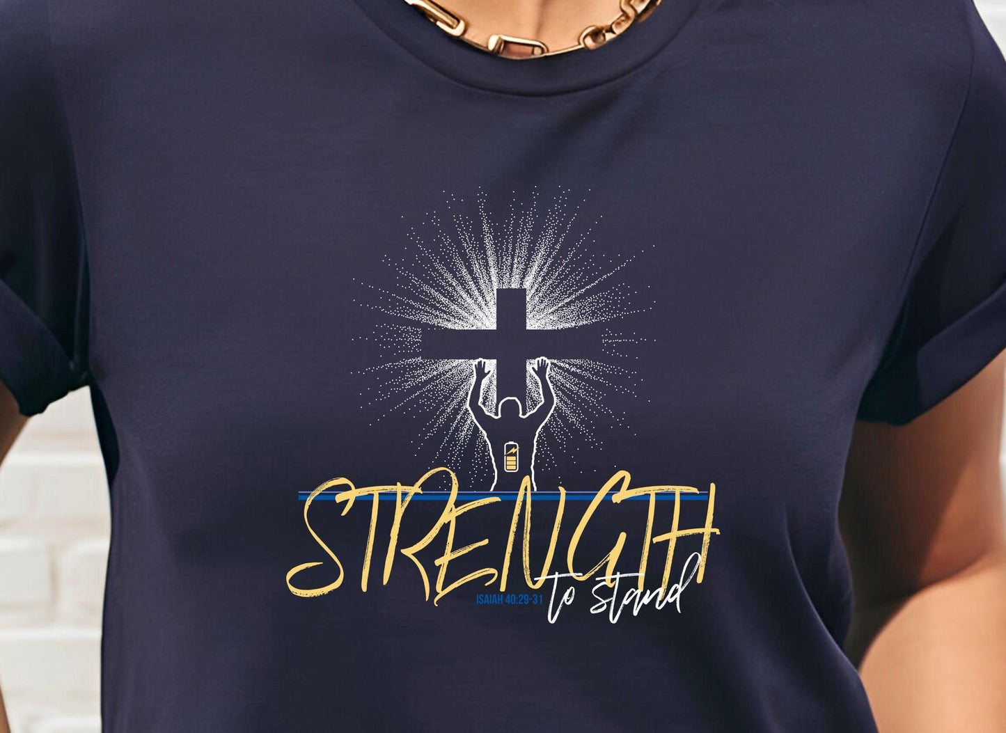 Renew Your Strength Isaiah 40 Christian Tee from Lewey’s Merch