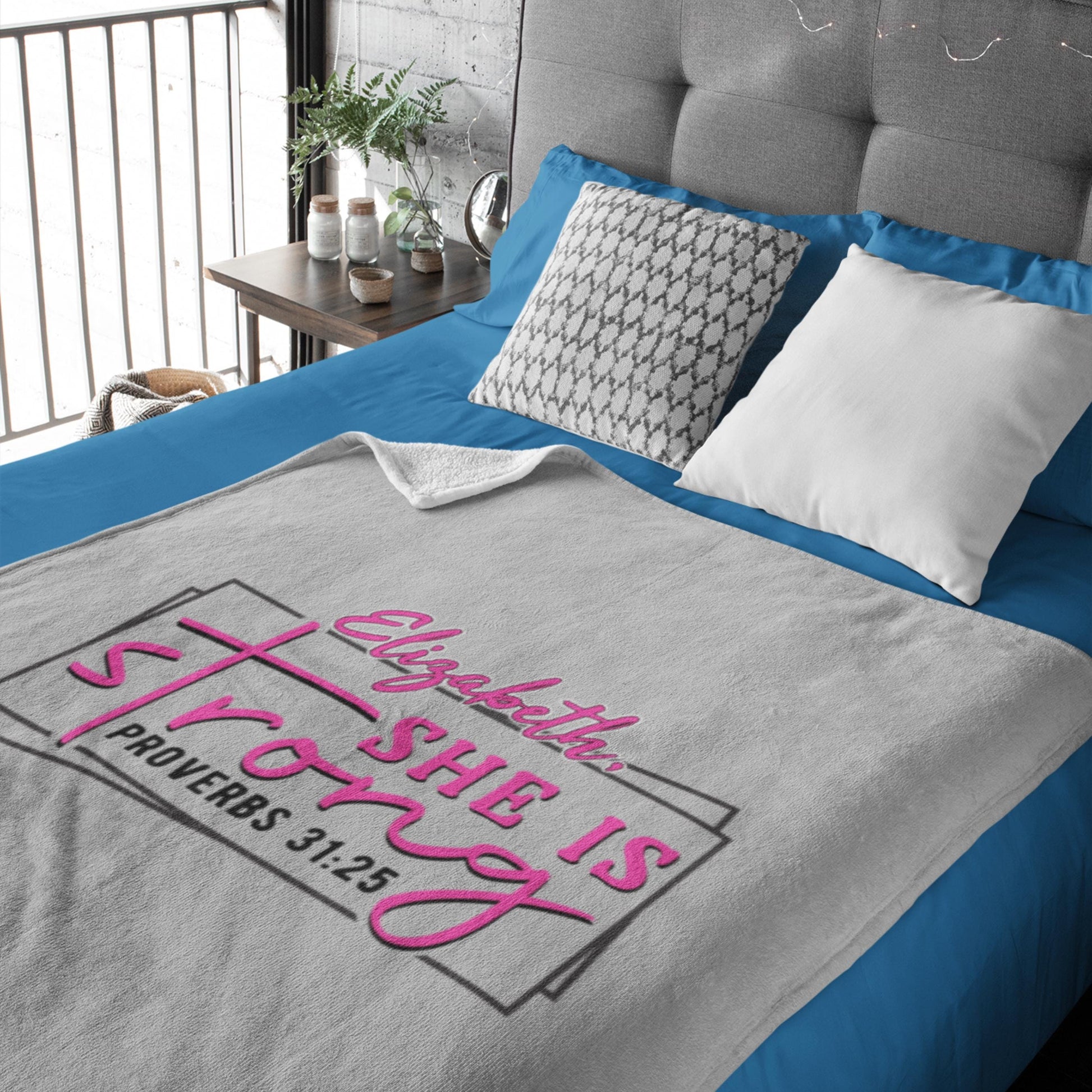 Personalized Proverbs 31 Christian Blanket from Lewey's Merch